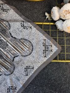 Diamond  Desen Vual İpek Şal-030405-Mocha