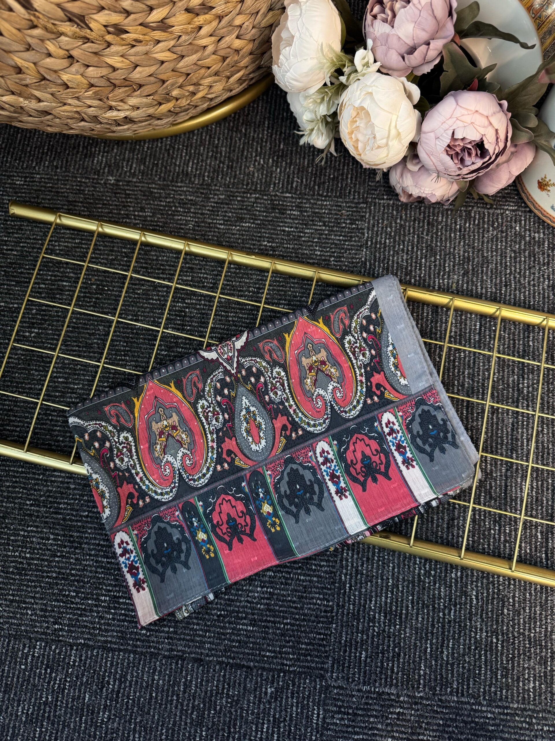 Solina Doğal Pamuk  Şal -465144-Gölge Gri