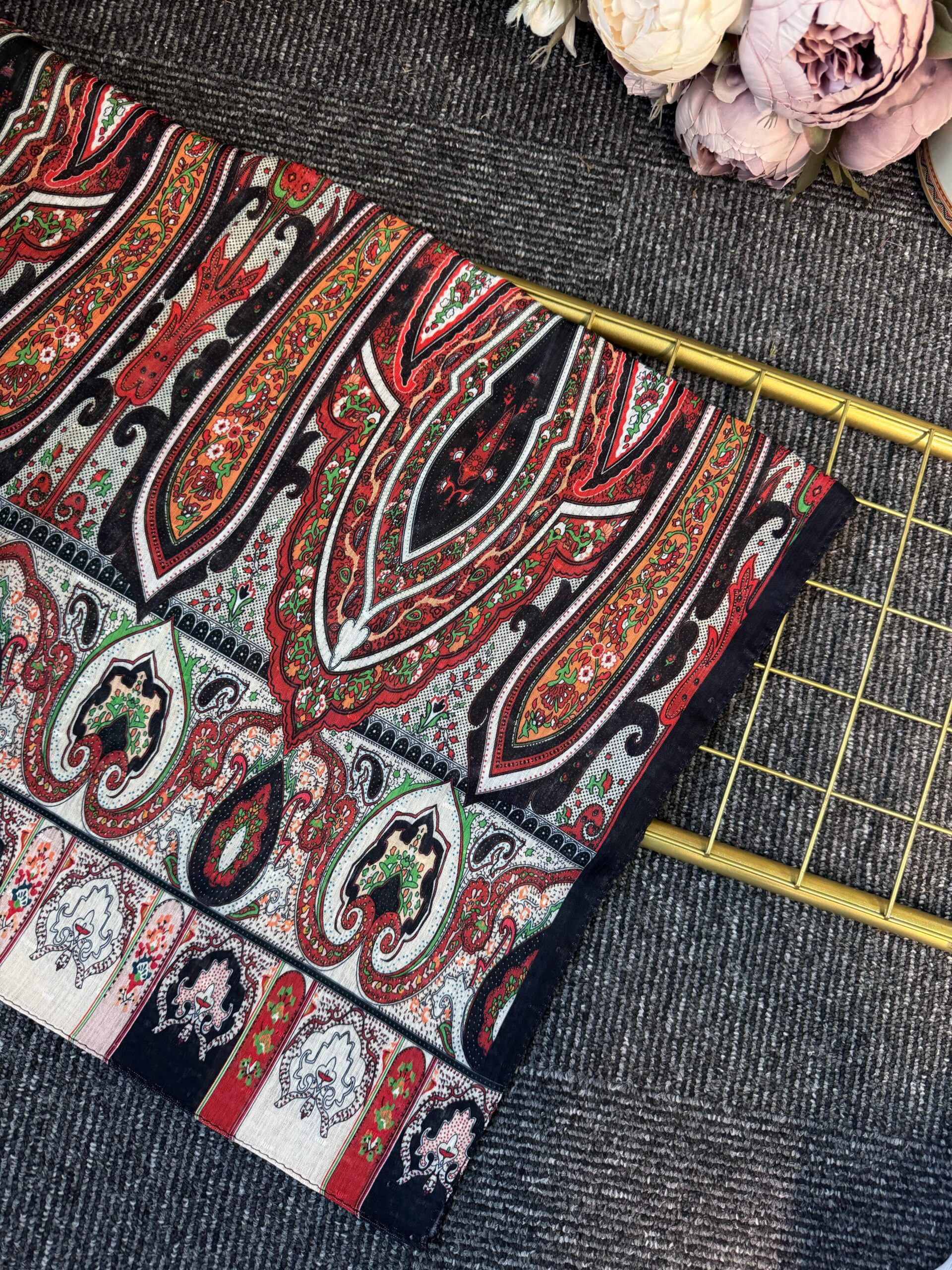 Solina Doğal Pamuk  Şal -465144-Gün Batımı