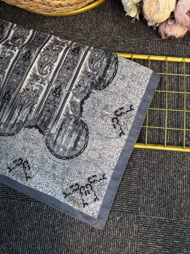 Solea  Desen Pamuk Soft Şal-040506-Gri