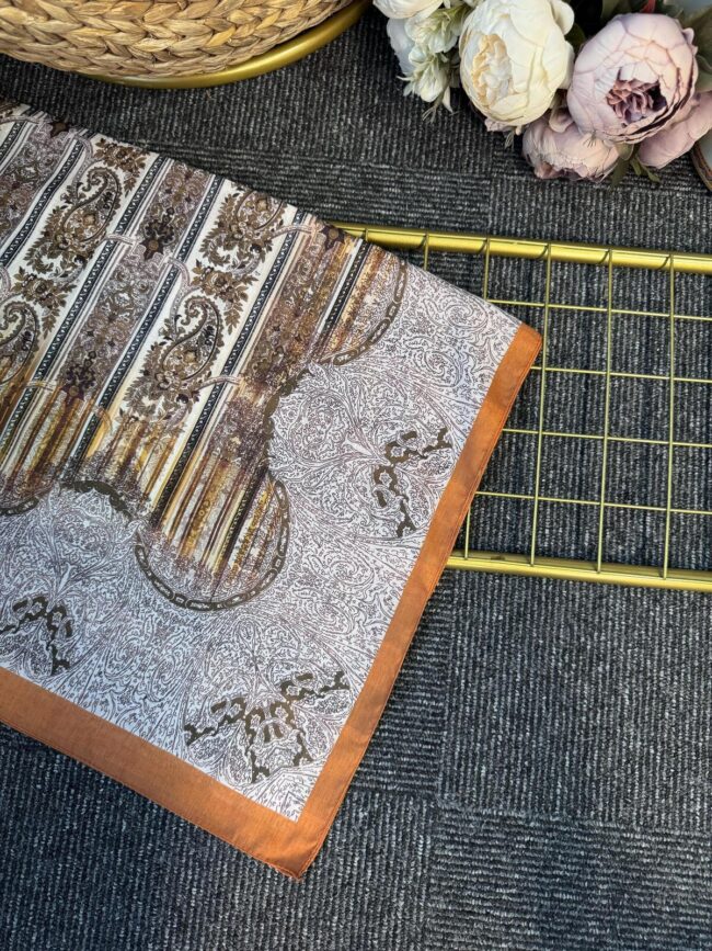 Solea  Desen Pamuk Soft Şal-040506-Oranj