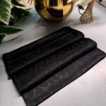 CO Desen Pamuk İpeksi Jakar Şal -52565-Siyah