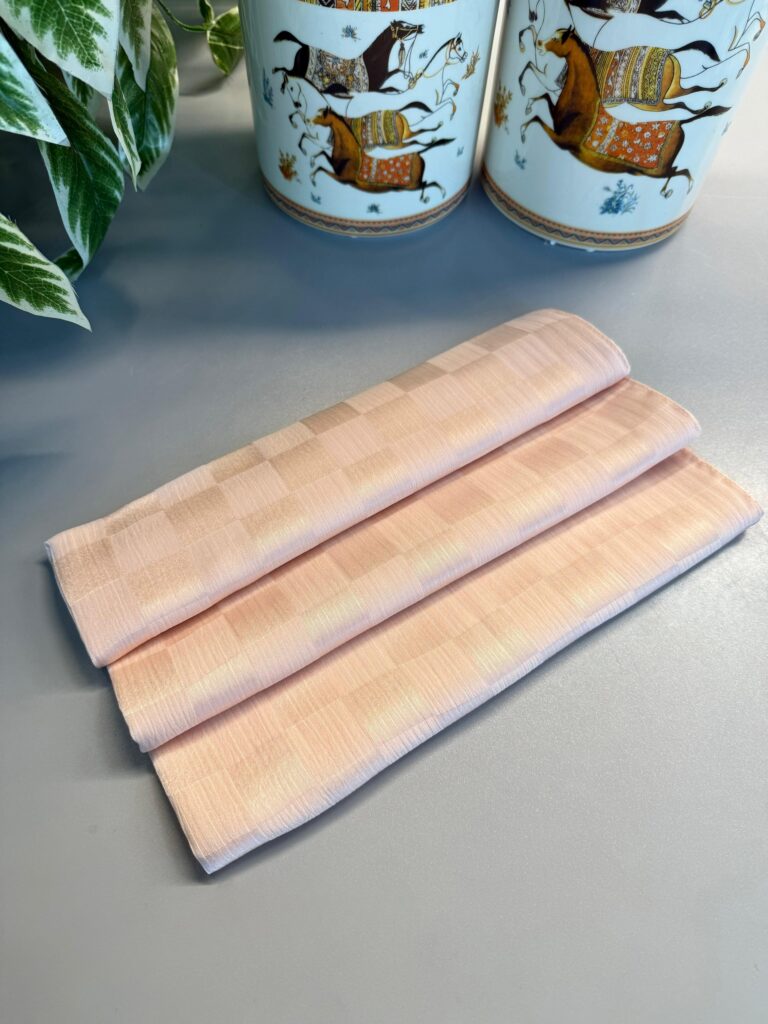 Dama Desen Jakar Şal -Somon