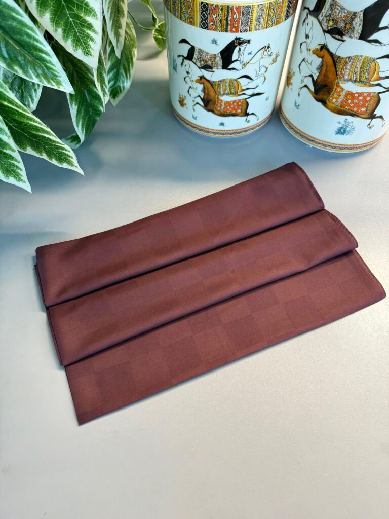 Dama Desen Jakar Şal -Bronz