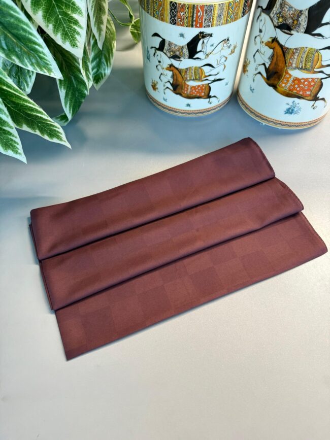 Dama Desen Jakar Şal -Bronz