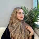 Hürrem Sultan Kendinden Dokulu Çift Taraflı Şal-2000-Işıltılı Toprak