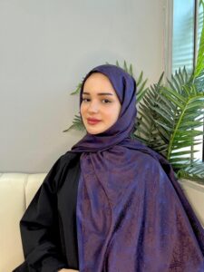 Hürrem Sultan Kendinden Dokulu Çift Taraflı Şal-2000-Asil Mavi