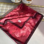 Rosaline Desen Pamuk İpek Şal-13000-Begonvil