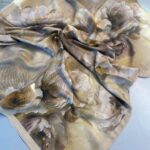 Rosaline Desen Pamuk İpek Şal-13000-Latte