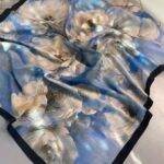 Rosaline Desen Pamuk İpek Şal-13000-Mercan