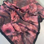 Rosaline Desen Pamuk İpek Şal-13000-Kiraz Çiçeği