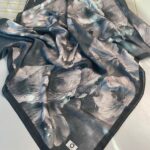 Rosaline Desen Pamuk İpek Şal-13000-Siyah