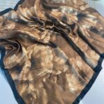 Rosaline Desen Pamuk İpek Şal-13000-Zeytin Yeşili