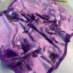 Rosaline Desen Pamuk İpek Şal-13000-Leylak