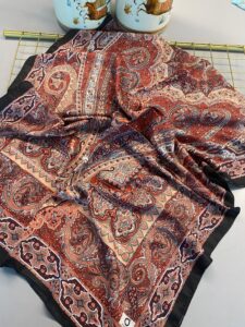 Nakkaş Desen Pamuk İpek Şal-10003-Şeftali