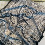 Nakkaş Desen Pamuk İpek Şal-10003-Siyah