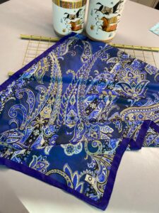 İnci Gecesi Desen Pamuk İpek Şal-10004-SAKS