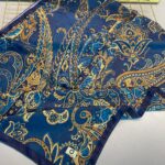 İnci Gecesi Desen Pamuk İpek Şal-10004-MERCAN