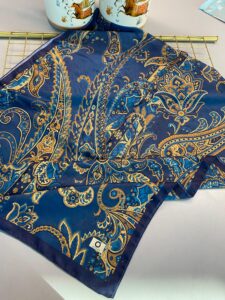 İnci Gecesi Desen Pamuk İpek Şal-10004-MERCAN