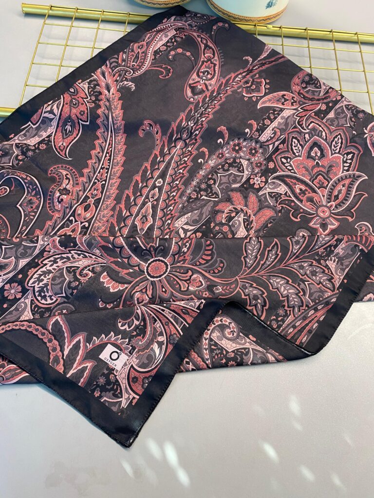 İnci Gecesi Desen Pamuk İpek Şal-10004-PEMBE ŞAKAYIK