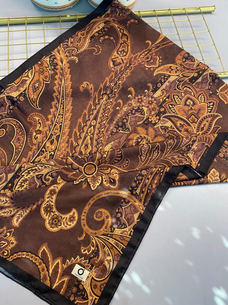 İnci Gecesi Desen Pamuk İpek Şal-10004-CAMEL