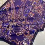 İnci Gecesi Desen Pamuk İpek Şal-10004-LEYLAK