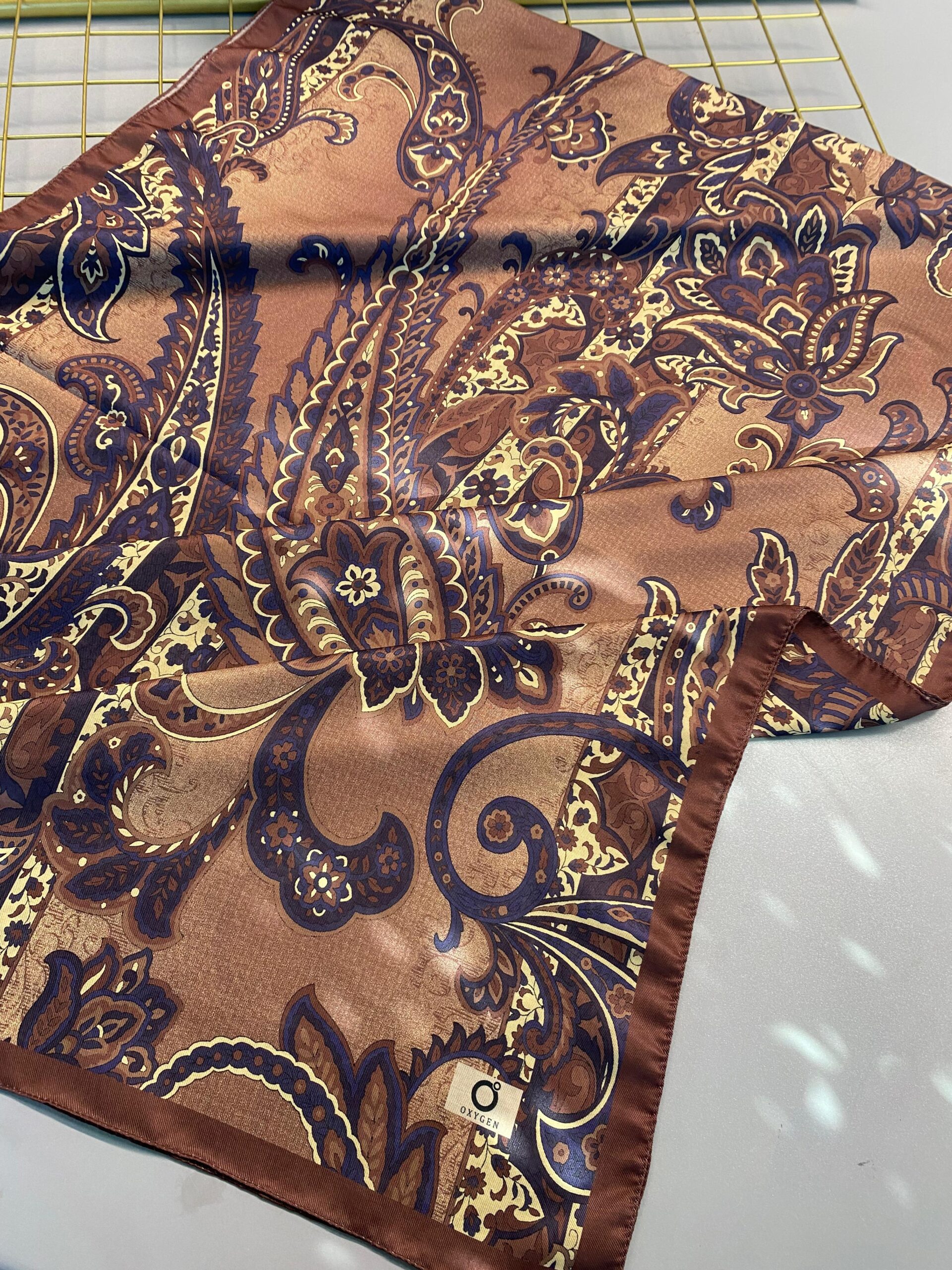 İnci Gecesi Desen Pamuk İpek Şal-10004-LATTE