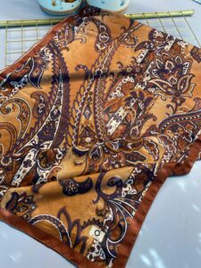 İnci Gecesi Desen Pamuk İpek Şal-10004-TARÇIN