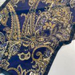 İnci Gecesi Desen Pamuk İpek Şal-10004-DERİN MOR