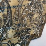 İnci Gecesi Desen Pamuk İpek Şal-10004-Cappuccino