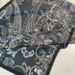 İnci Gecesi Desen Pamuk İpek Şal-10004-KOYU GRİ