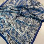 Nakkaş Desen Pamuk İpek Şal-10003-Cam göbeği