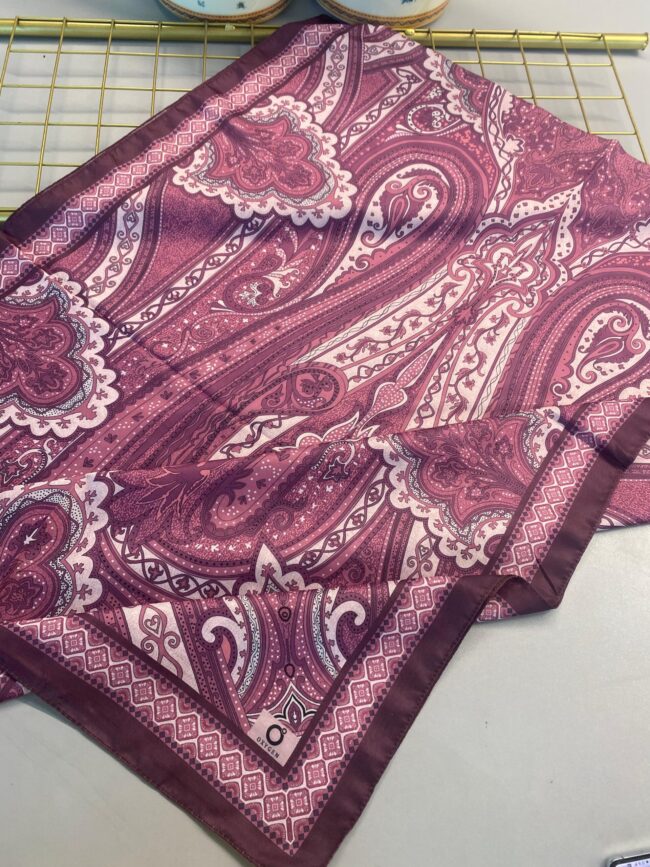 SAHRA DESEN PAMUK İPEK ŞAL-10005-GÜL KURUSU