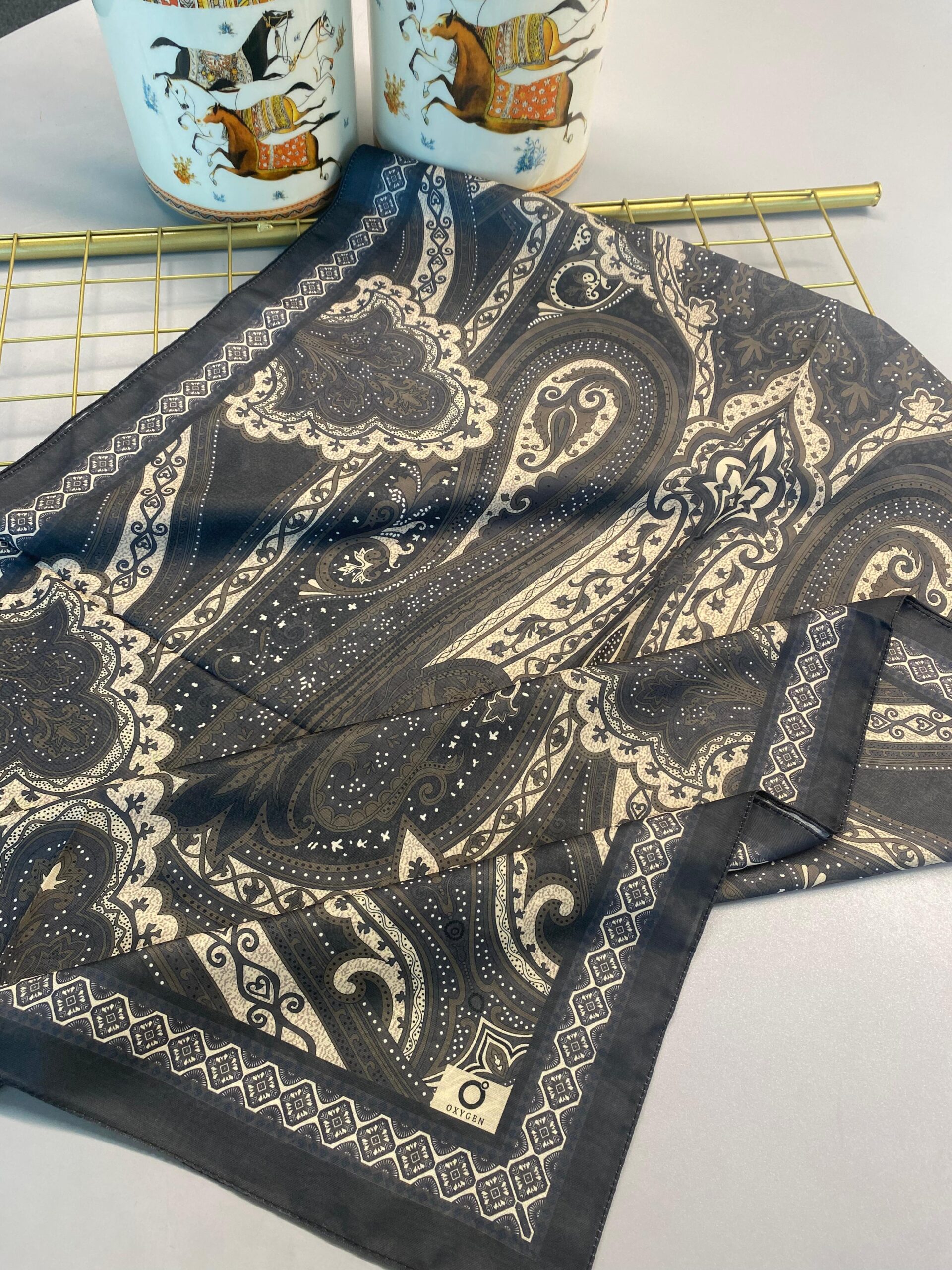 SAHRA DESEN PAMUK İPEK ŞAL-10005-HAKİ