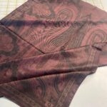 SAHRA DESEN PAMUK İPEK ŞAL-10005-BORDO