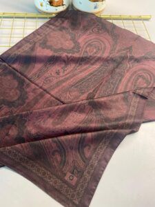 SAHRA DESEN PAMUK İPEK ŞAL-10005-BORDO