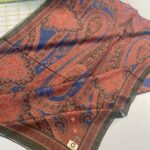 SAHRA DESEN PAMUK İPEK ŞAL-10005-KİREMİT