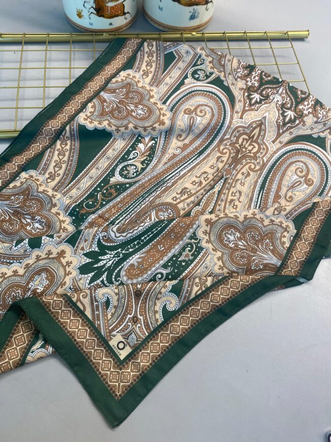 SAHRA DESEN PAMUK İPEK ŞAL-10005- ZÜMRÜT YEŞİL