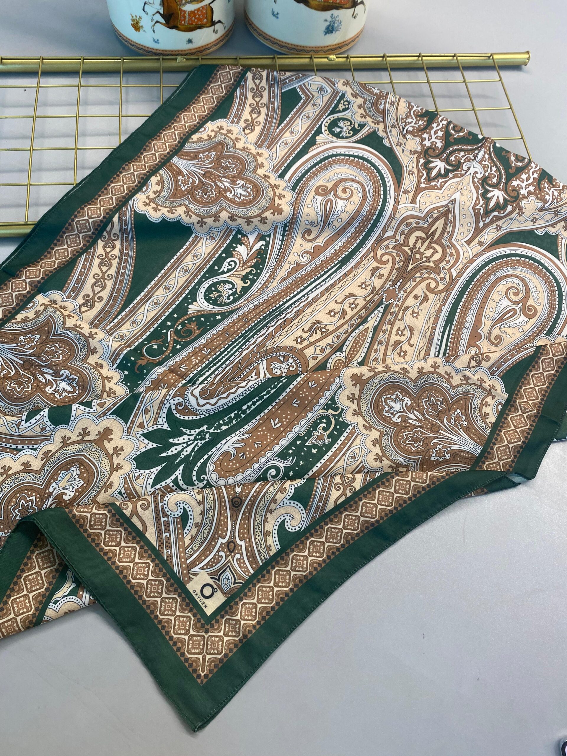 SAHRA DESEN PAMUK İPEK ŞAL-10005- ZÜMRÜT YEŞİL