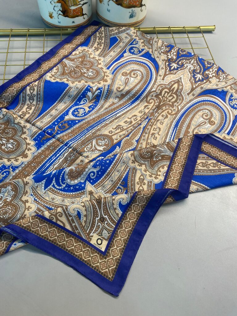 SAHRA DESEN PAMUK İPEK ŞAL-10005-SAKS