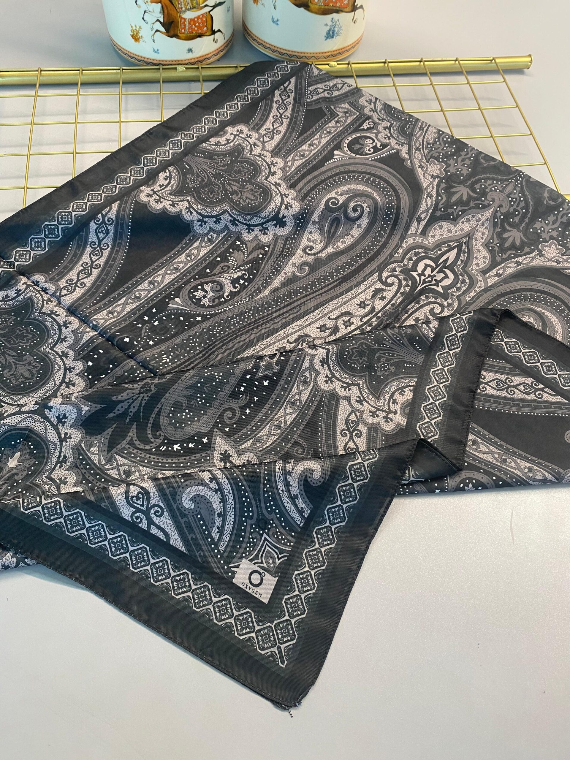 SAHRA DESEN PAMUK İPEK ŞAL-10005-ANTRASİT