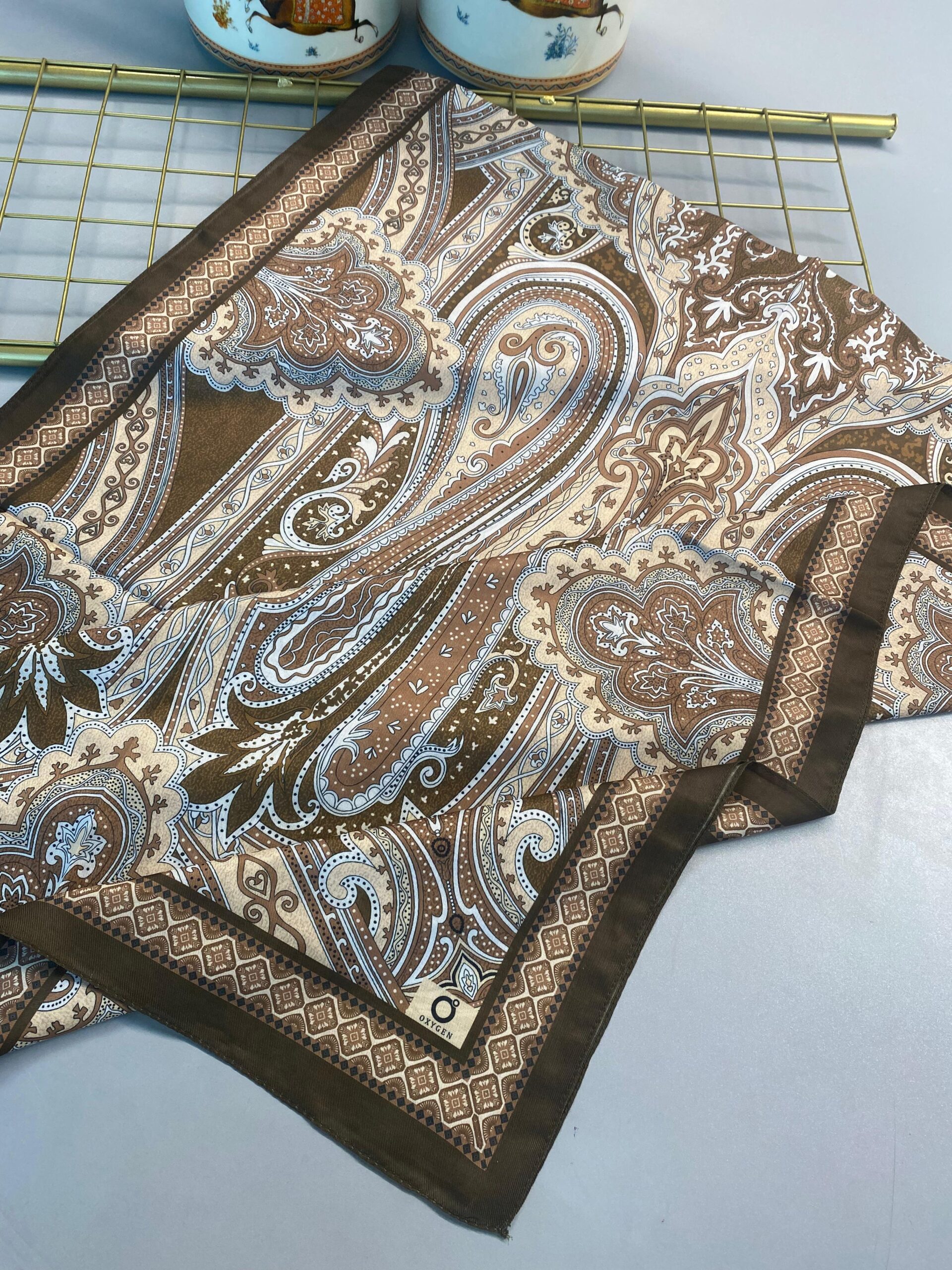 SAHRA DESEN PAMUK İPEK ŞAL-10005-KARAMEL