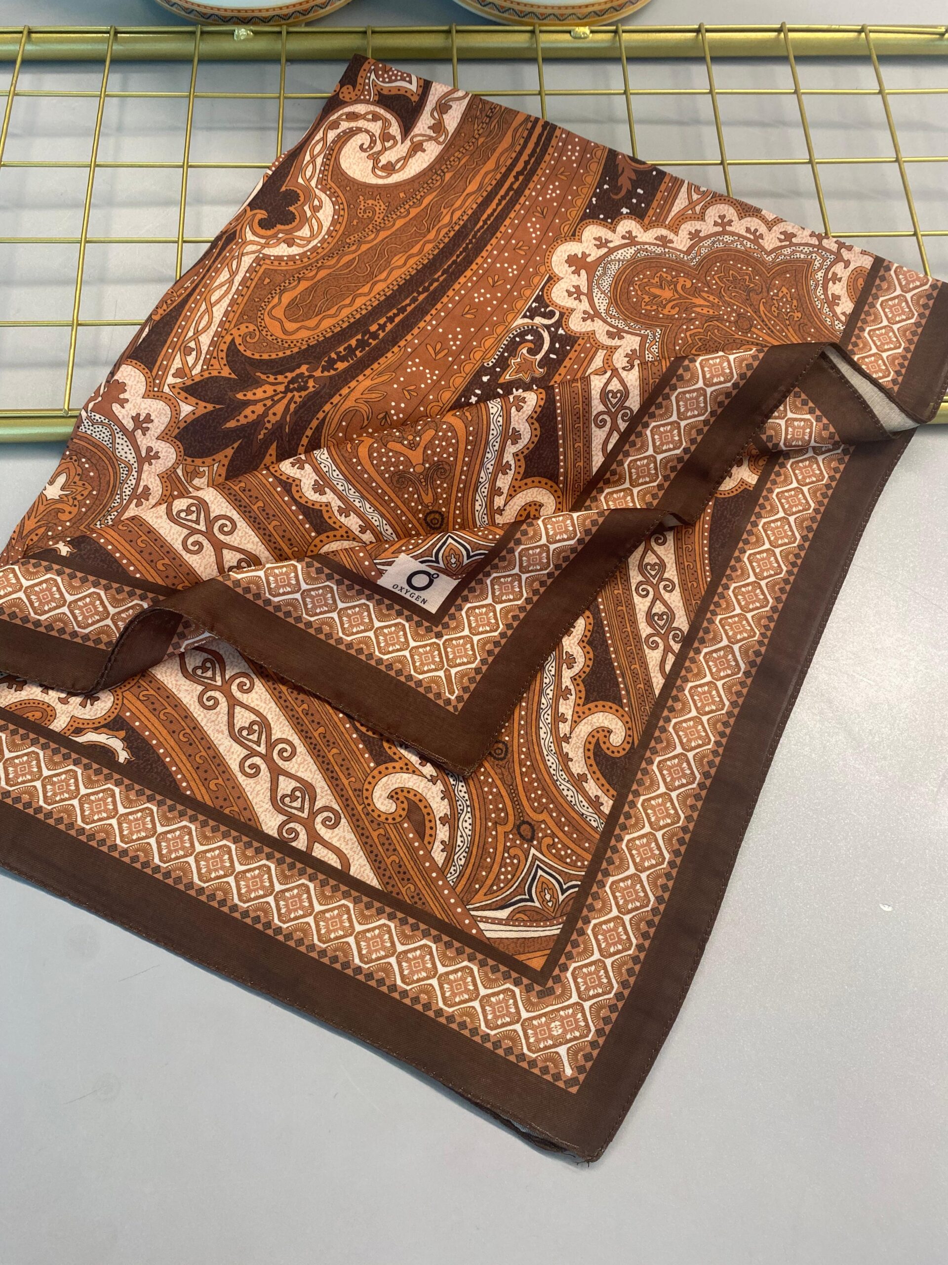 SAHRA DESEN PAMUK İPEK ŞAL-10005-ŞEFTALİ