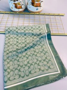 COACH DESEN PAMUK İPEK ŞAL-10006-MİNT