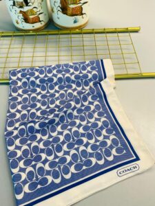 COACH DESEN PAMUK İPEK ŞAL-10006-Gök MAVİ