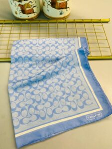 COACH DESEN PAMUK İPEK ŞAL-10006-BEBE MAVİ