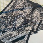 Etro Desen New Pamuk Soft Şal 23012-Füme