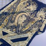 Etro Desen New Pamuk Soft Şal 23012-Gold