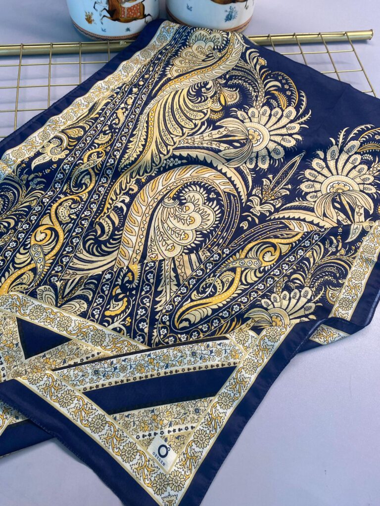 Etro Desen New Pamuk Soft Şal 23012-Gold