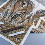 Etro Desen New Pamuk Soft Şal 23012-Hardal